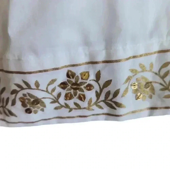 MICHAEL Michael Kors sequin peasant style boho cami  top size L - Picture 5 of 5